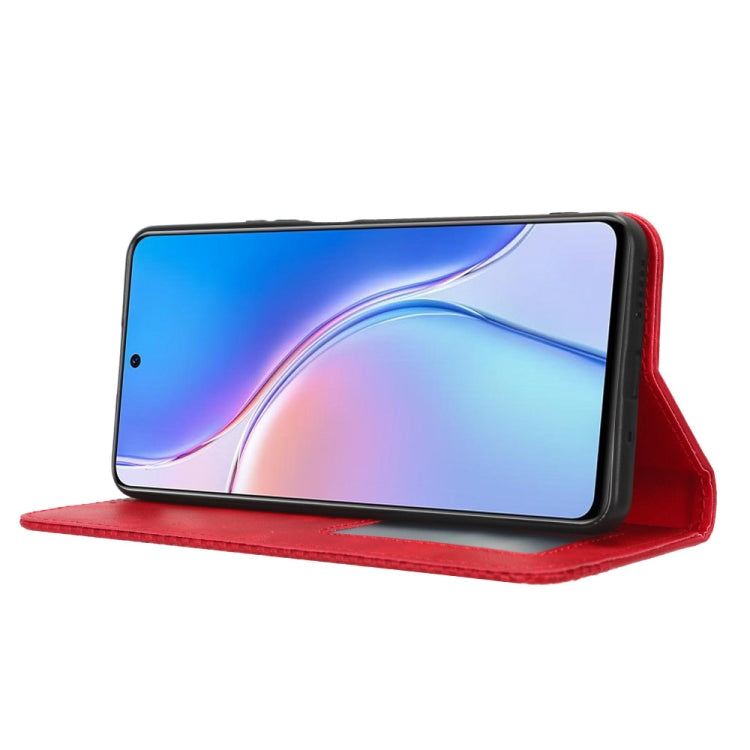 For Huawei Maimang 20 Magnetic Buckle Retro Texture Leather Phone Case