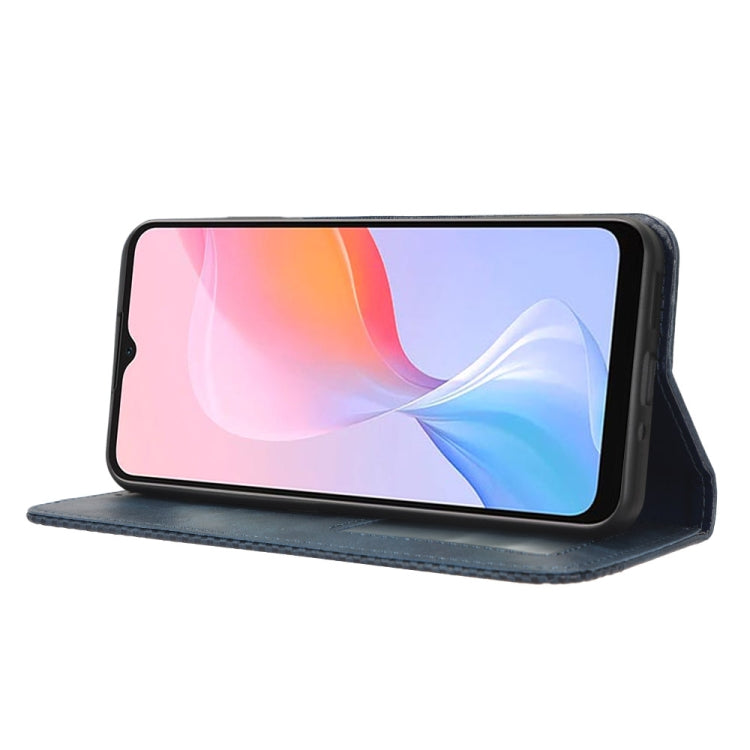 For Blackview A85 Magnetic Buckle Retro Texture Leather Phone Case