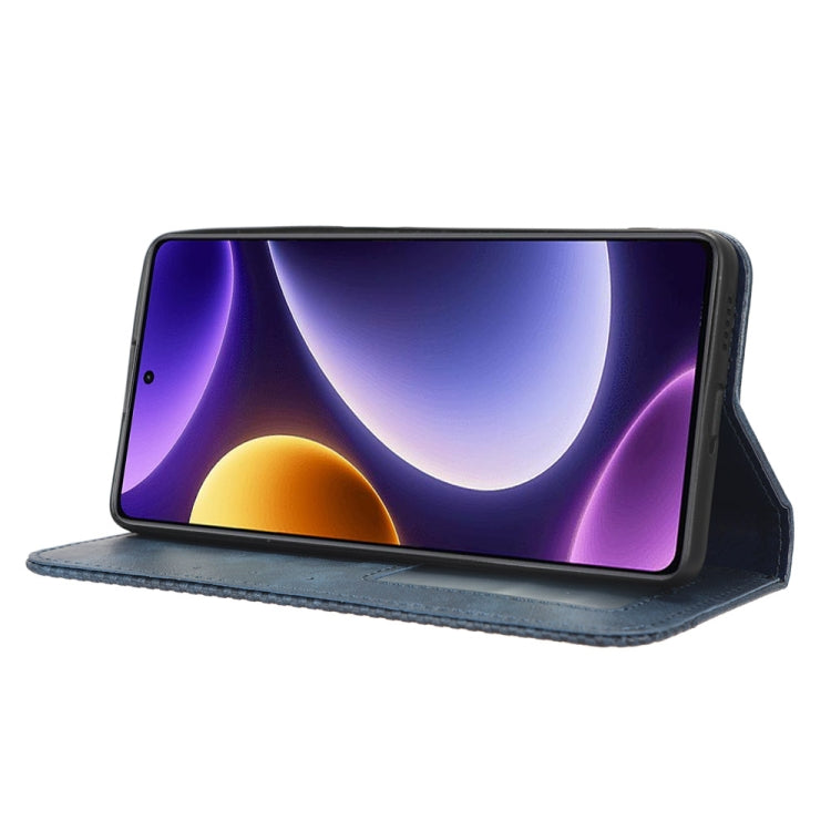 For Xiaomi Redmi Note 12 Turbo 5G Magnetic Buckle Retro Texture Leather Phone Case