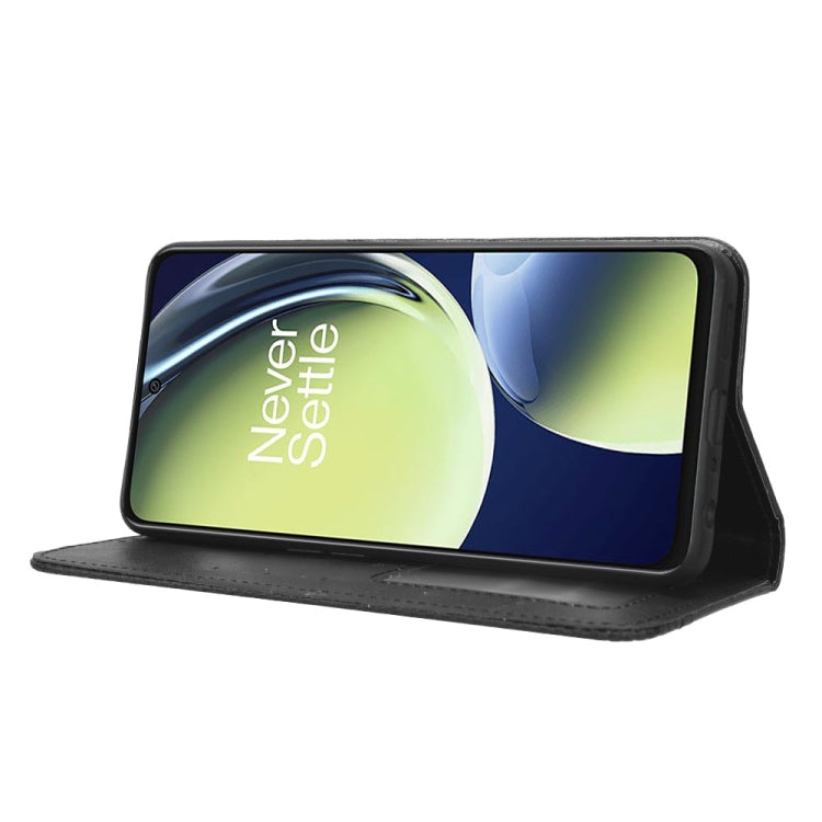 For OnePlus Nord CE 3 Lite Magnetic Buckle Retro Texture Leather Phone Case