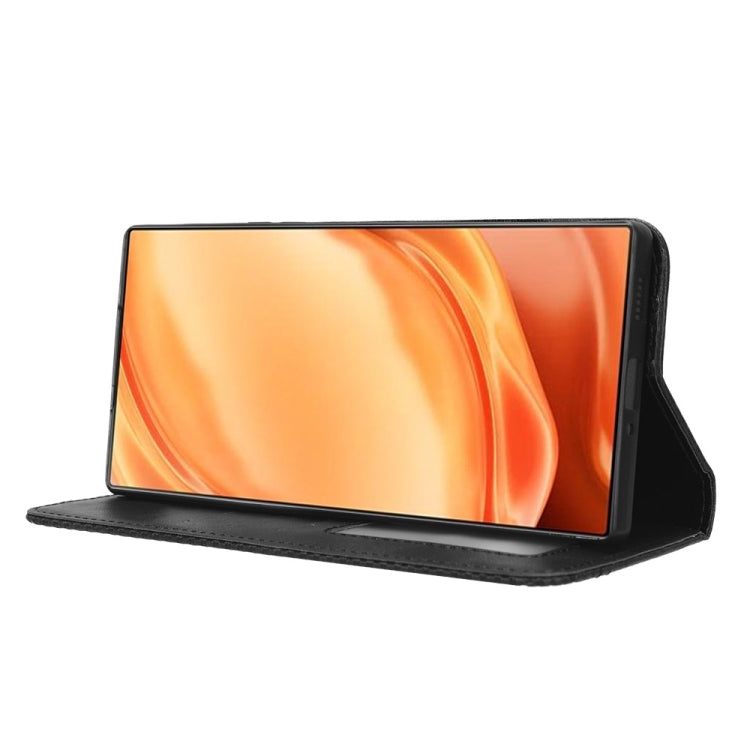 For ZTE Nubia Z50 Ultra Magnetic Buckle Retro Texture Leather Phone Case