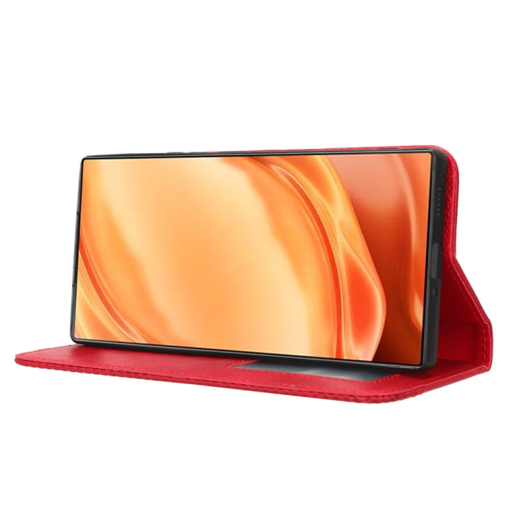 For ZTE Nubia Z50 Ultra Magnetic Buckle Retro Texture Leather Phone Case