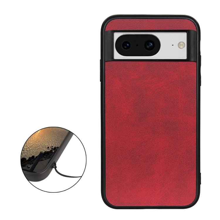 For Google Pixel 8 Two-color Calf Texture Shockproof Phone Case