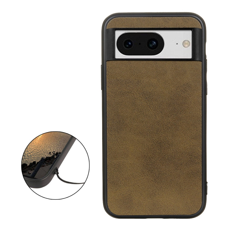 For Google Pixel 8 Two-color Calf Texture Shockproof Phone Case