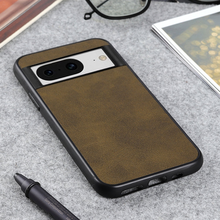 For Google Pixel 8 Two-color Calf Texture Shockproof Phone Case