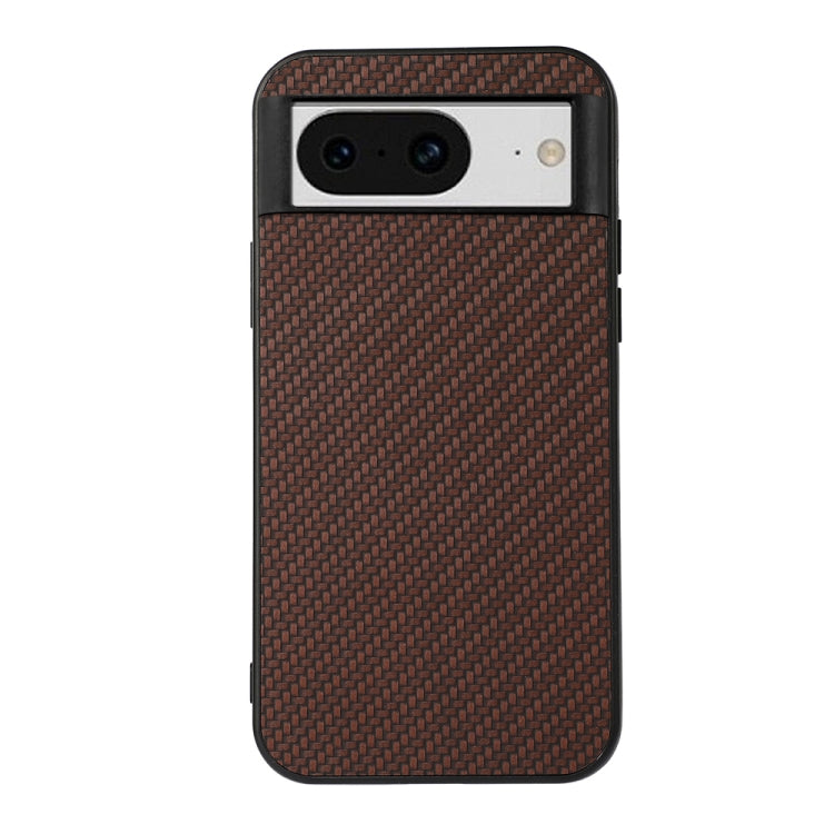 For Google Pixel 8 Carbon Fiber Texture PU Phone Case