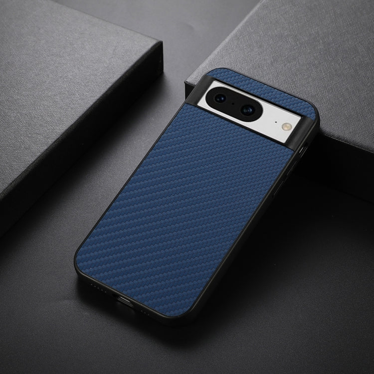 For Google Pixel 8 Carbon Fiber Texture PU Phone Case