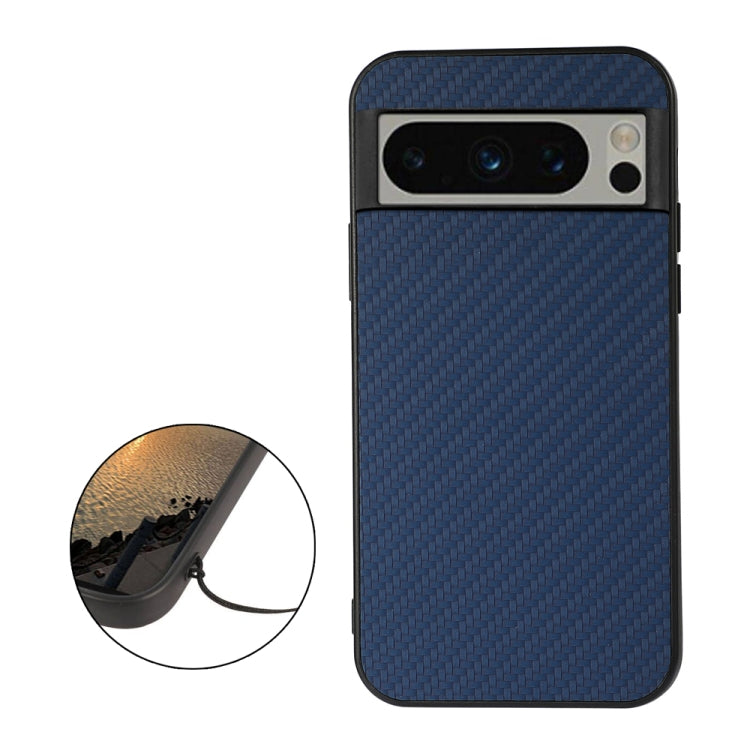 For Google Pixel 8 Pro Carbon Fiber Texture PU Phone Case