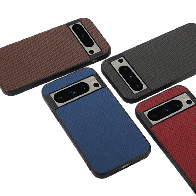 For Google Pixel 8 Pro Carbon Fiber Texture PU Phone Case