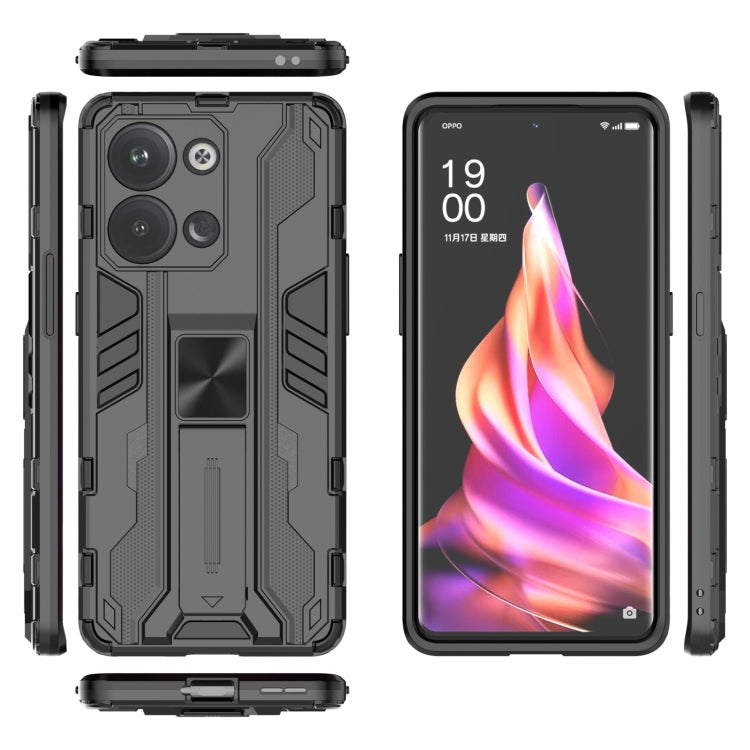 For OPPO Reno9 / Reno9 Pro 5G Supersonic Holder PC Soft TPU Phone Case
