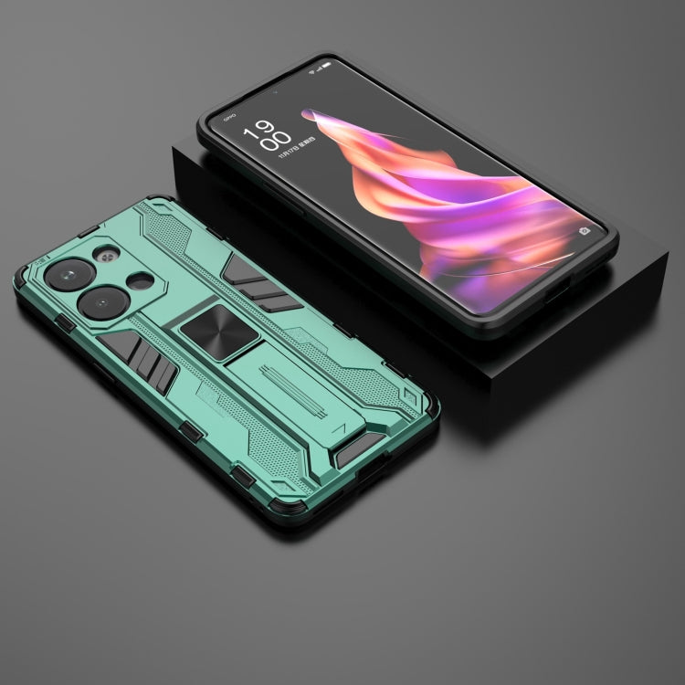 For OPPO Reno9 / Reno9 Pro 5G Supersonic Holder PC Soft TPU Phone Case