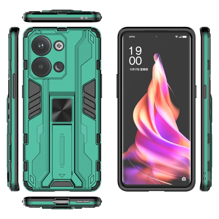 For OPPO Reno9 / Reno9 Pro 5G Supersonic Holder PC Soft TPU Phone Case