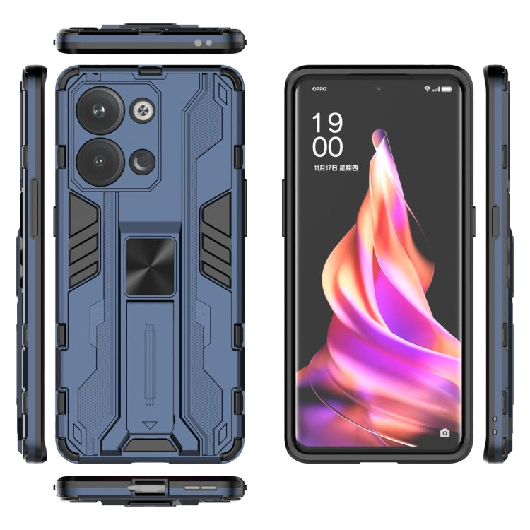 For OPPO Reno9 / Reno9 Pro 5G Supersonic Holder PC Soft TPU Phone Case