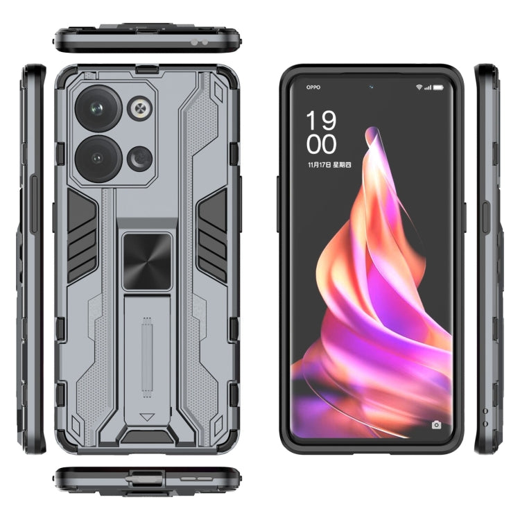 For OPPO Reno9 / Reno9 Pro 5G Supersonic Holder PC Soft TPU Phone Case