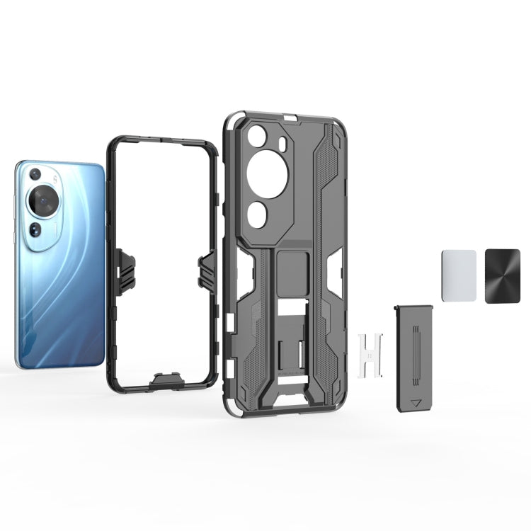 For Huawei P60 Art 4G Supersonic Holder PC Soft TPU Phone Case