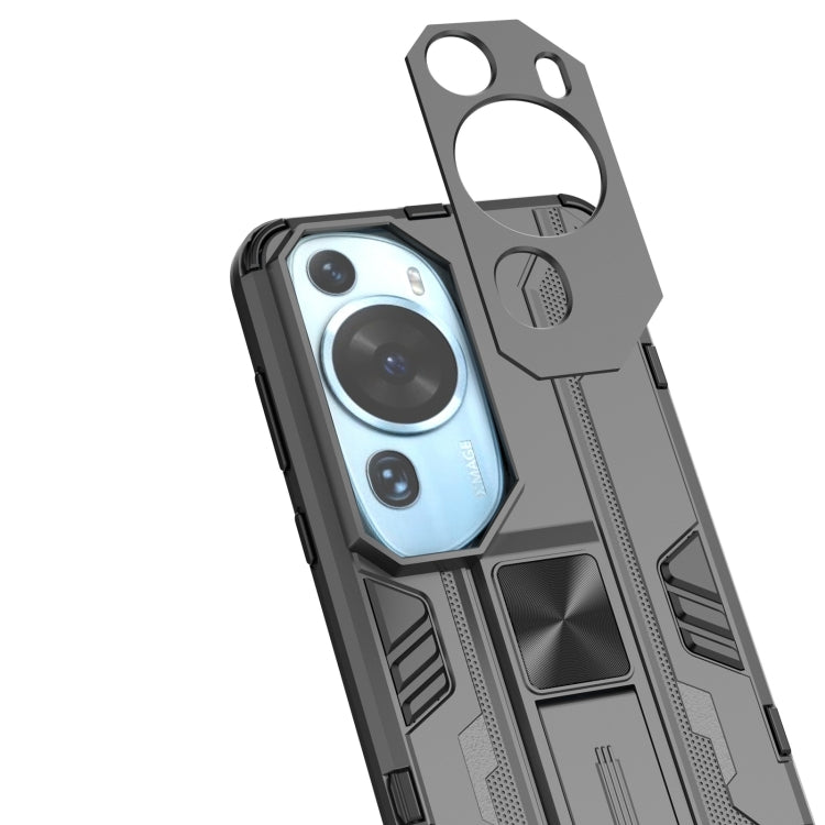 For Huawei P60 Art 4G Supersonic Holder PC Soft TPU Phone Case