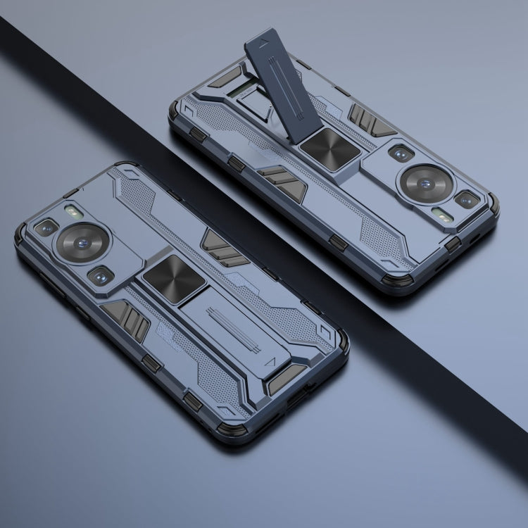 For Huawei P60 / P60 Pro Supersonic Holder PC Soft TPU Phone Case