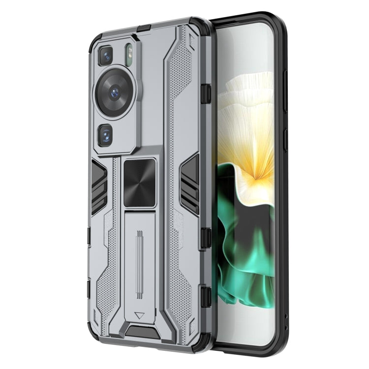 For Huawei P60 / P60 Pro Supersonic Holder PC Soft TPU Phone Case