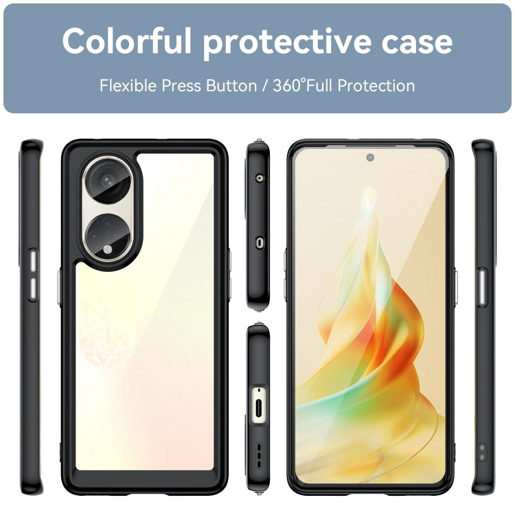 For OPPO A1 Pro 5G Colorful Series Acrylic + TPU Phone Case