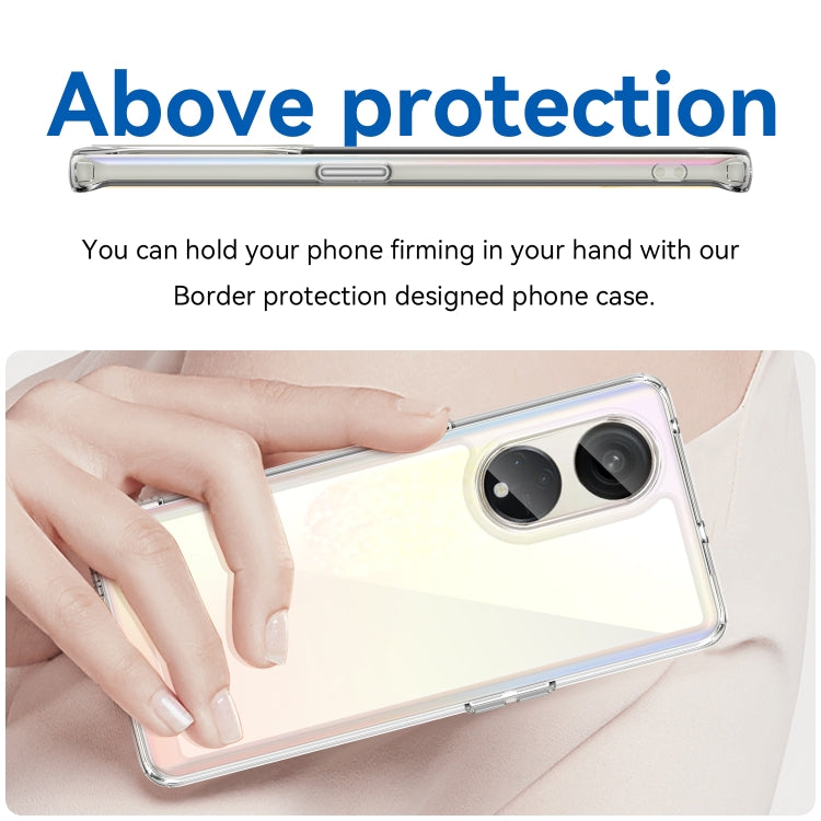 For OPPO Reno8 T 5G Colorful Series Acrylic + TPU Phone Case