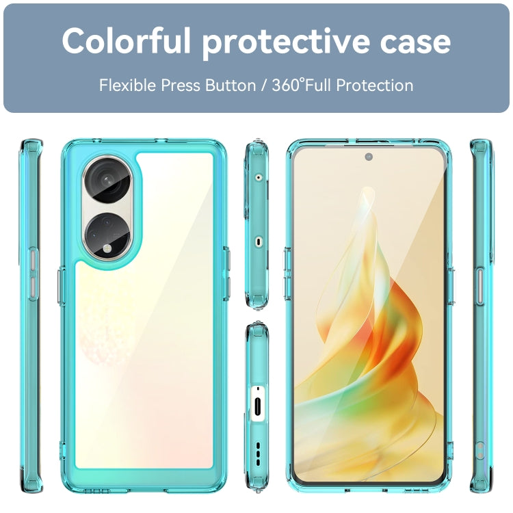 For OPPO Reno8 T 5G Colorful Series Acrylic + TPU Phone Case
