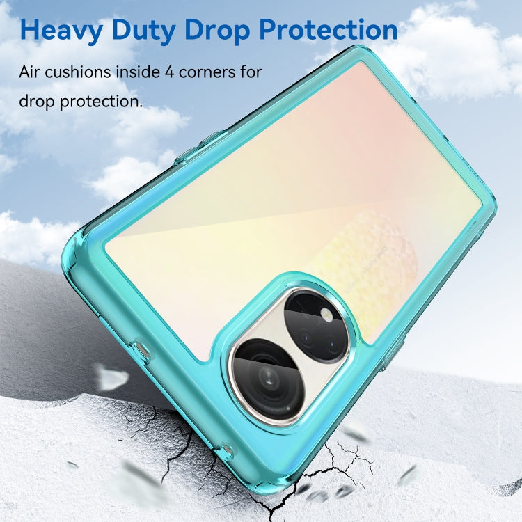 For OPPO Reno8 T 5G Colorful Series Acrylic + TPU Phone Case