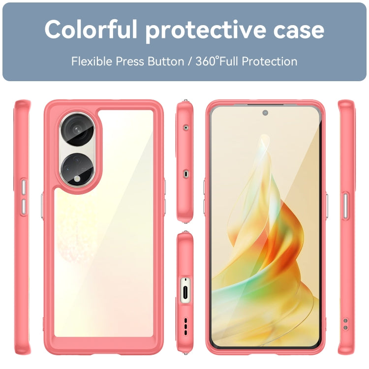 For OPPO Reno8 T 5G Colorful Series Acrylic + TPU Phone Case