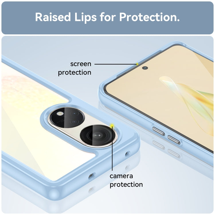 For OPPO Reno8 T 5G Colorful Series Acrylic + TPU Phone Case