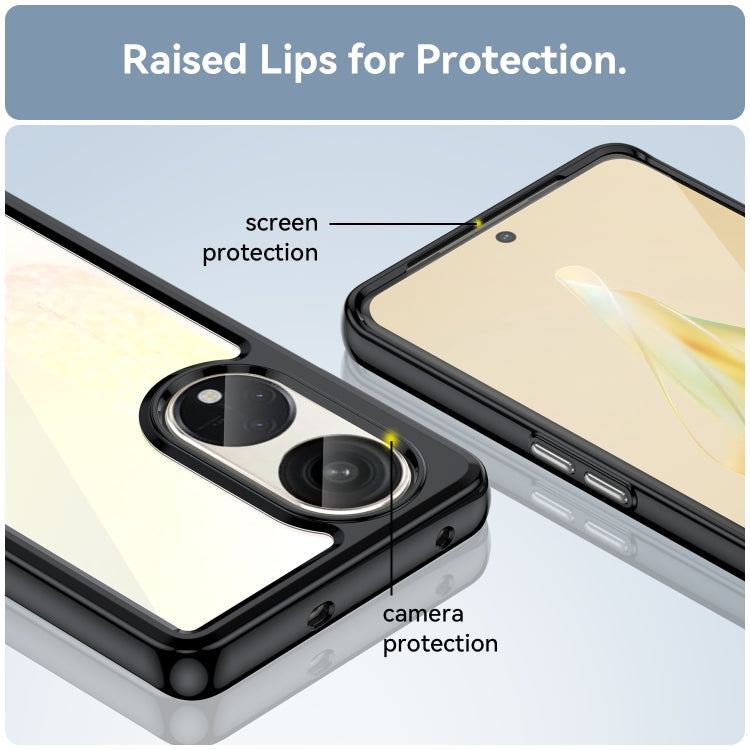 For OPPO Reno8 T 5G Colorful Series Acrylic + TPU Phone Case