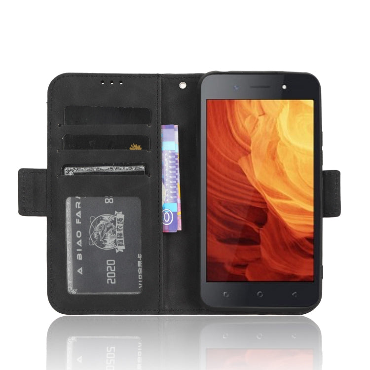 For Itel A18 Skin Feel Calf Texture Card Slots Leather Phone Case