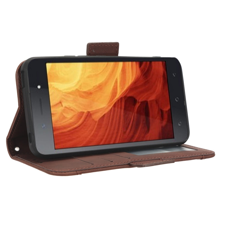 For Itel A18 Skin Feel Calf Texture Card Slots Leather Phone Case