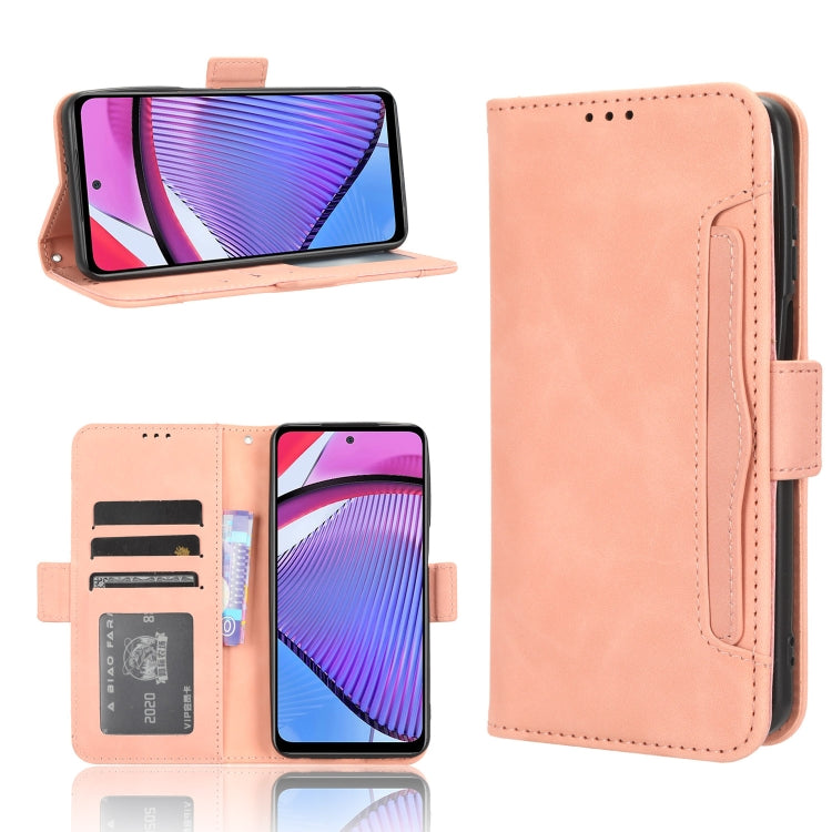 For Motorola Moto G Power 2023 Skin Feel Calf Texture Card Slots Leather Phone Case