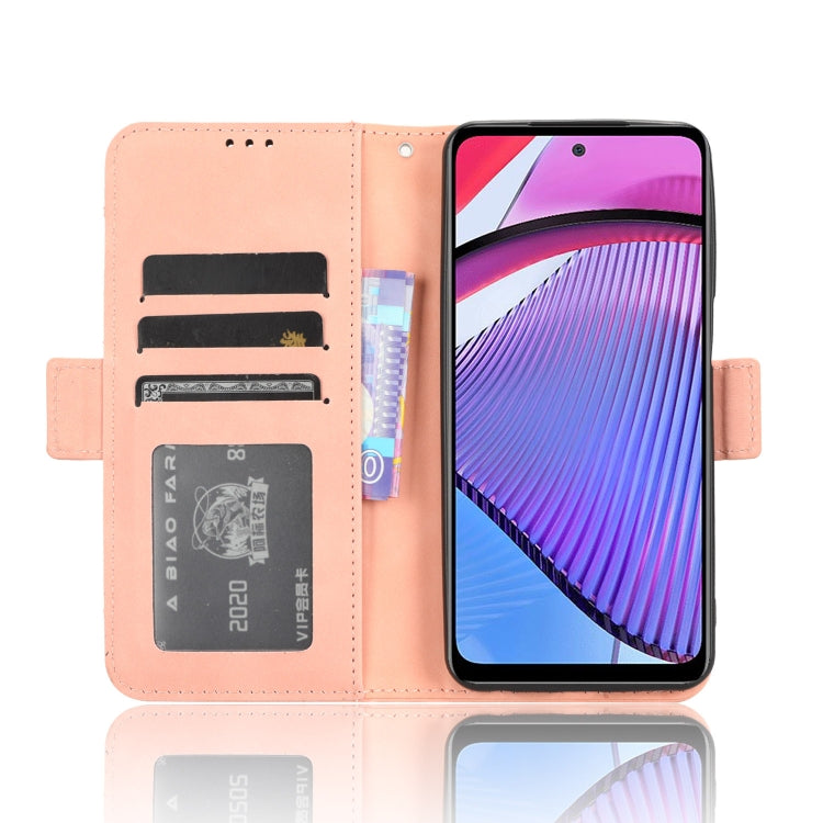 For Motorola Moto G Power 2023 Skin Feel Calf Texture Card Slots Leather Phone Case