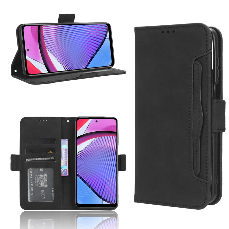 For Motorola Moto G Power 2023 Skin Feel Calf Texture Card Slots Leather Phone Case