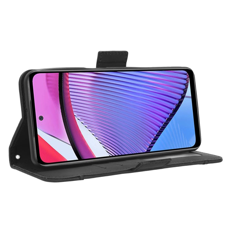 For Motorola Moto G Power 2023 Skin Feel Calf Texture Card Slots Leather Phone Case