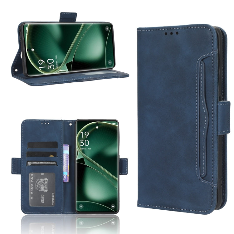 For OPPO Find X6 Skin Feel Calf Texture Card Slots Leather Phone Case