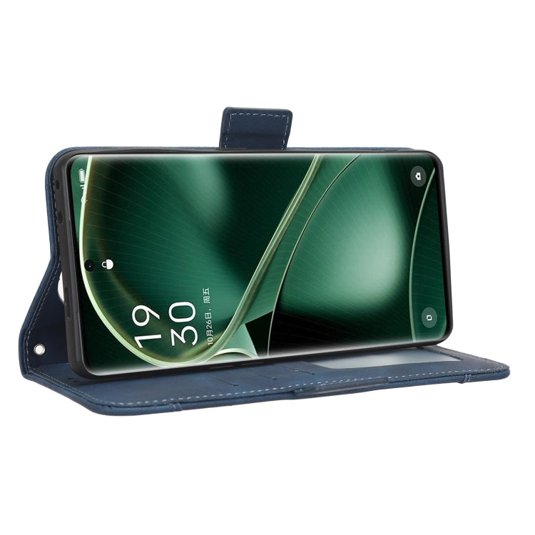 For OPPO Find X6 Skin Feel Calf Texture Card Slots Leather Phone Case