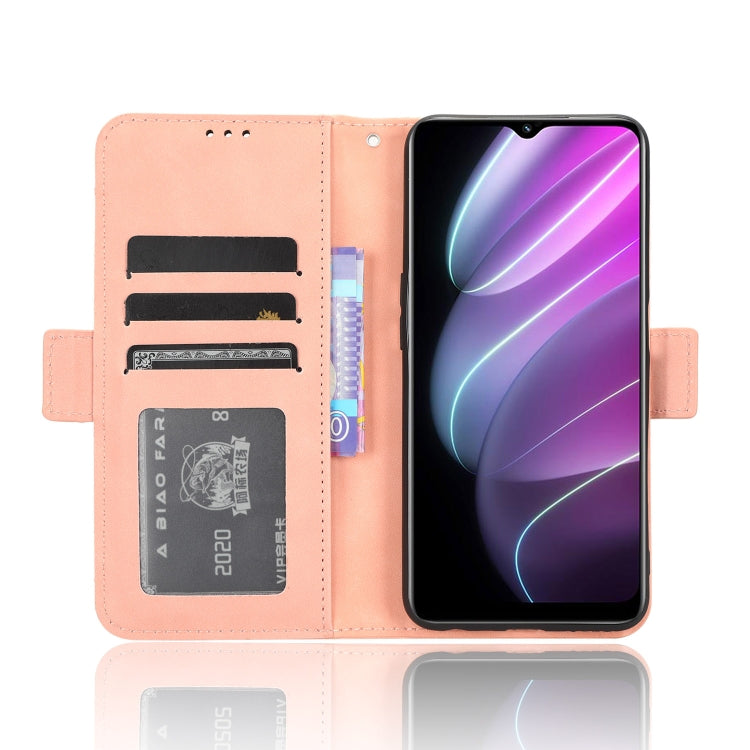 For Realme V30 / V30t 5G Skin Feel Calf Texture Card Slots Leather Phone Case