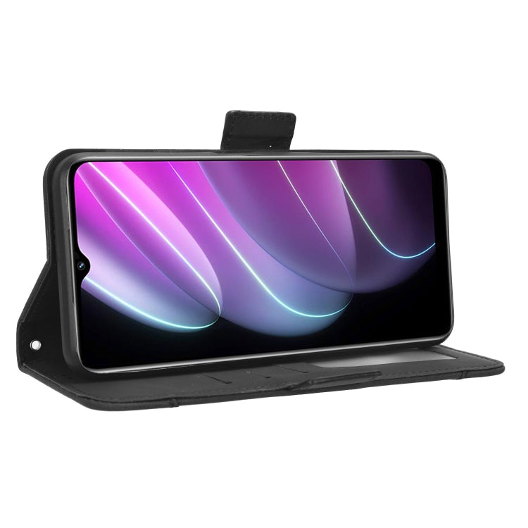 For Realme V30 / V30t 5G Skin Feel Calf Texture Card Slots Leather Phone Case