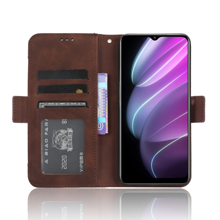 For Realme V30 / V30t 5G Skin Feel Calf Texture Card Slots Leather Phone Case