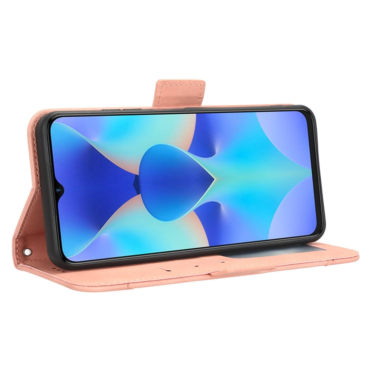 For Tecno Spark 10 4G Skin Feel Calf Texture Card Slots Leather Phone Case