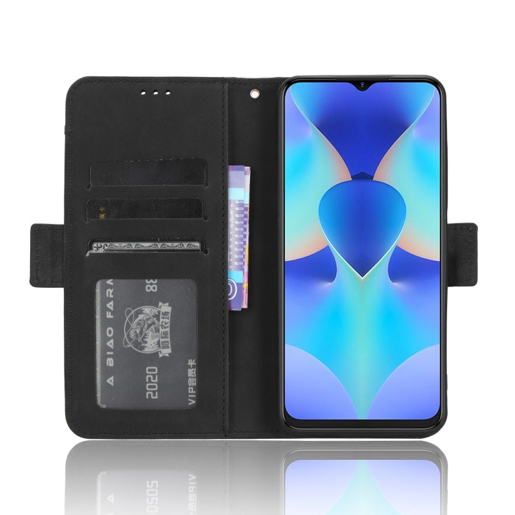 For Tecno Spark 10 4G Skin Feel Calf Texture Card Slots Leather Phone Case