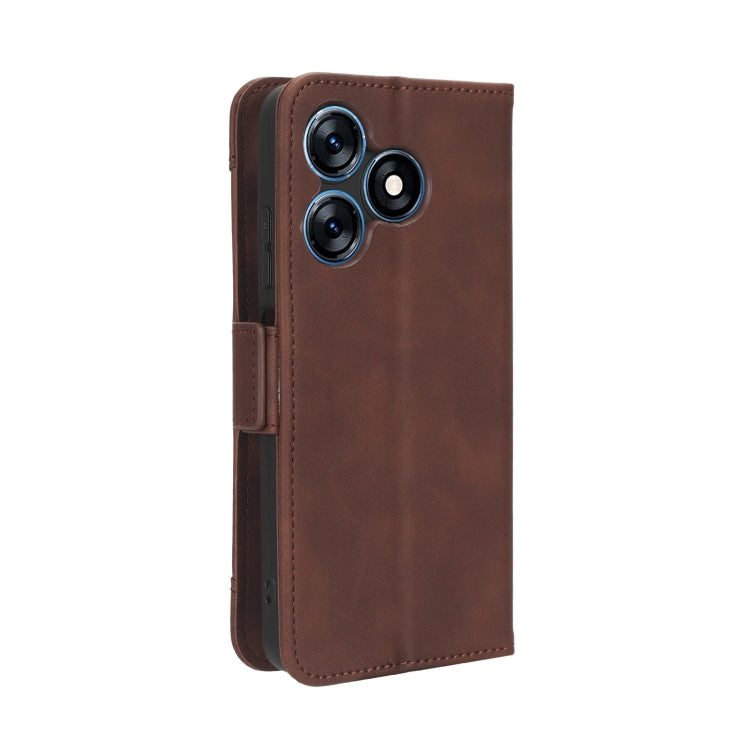 For Tecno Spark 10 4G Skin Feel Calf Texture Card Slots Leather Phone Case