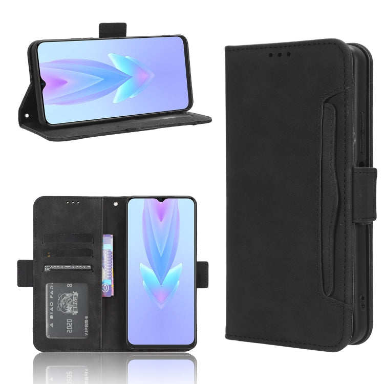 For Tecno Spark 10 5G Skin Feel Calf Texture Card Slots Leather Phone Case