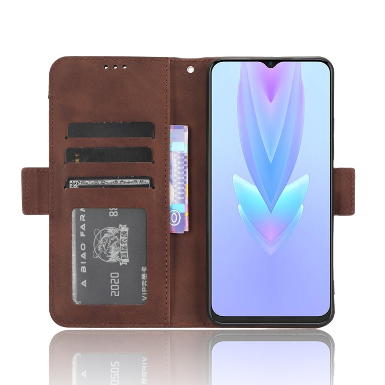 For Tecno Spark 10 5G Skin Feel Calf Texture Card Slots Leather Phone Case