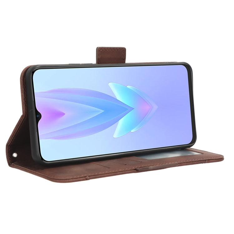 For Tecno Spark 10 5G Skin Feel Calf Texture Card Slots Leather Phone Case