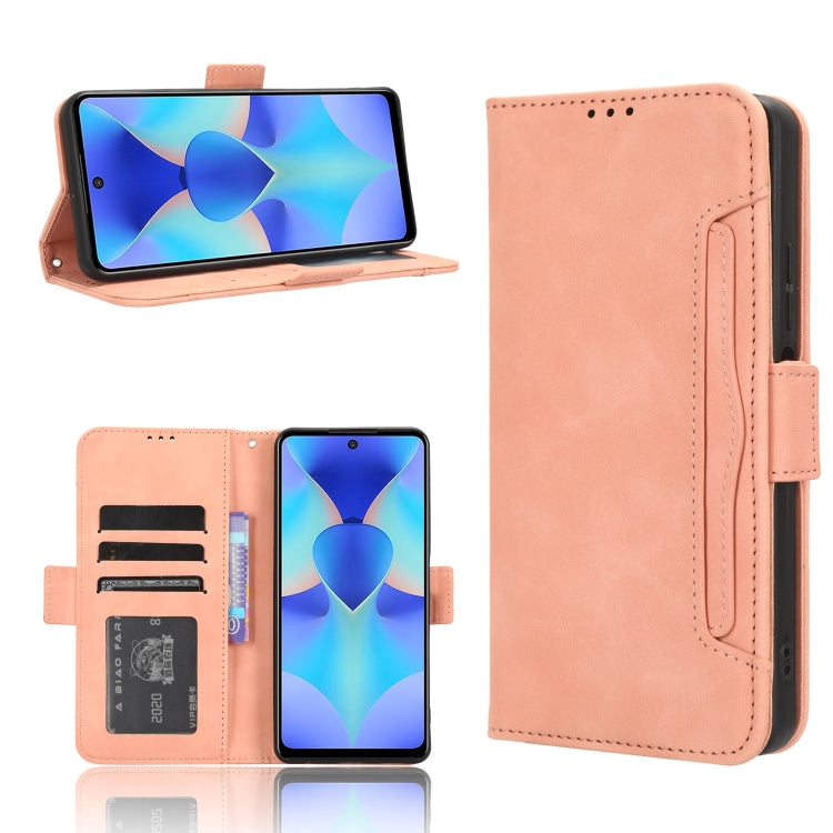 For Tecno Spark 10 Pro / K17 Skin Feel Calf Texture Card Slots Leather Phone Case