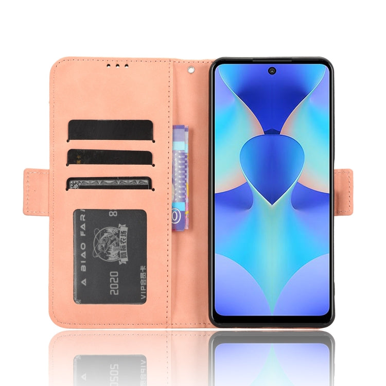 For Tecno Spark 10 Pro / K17 Skin Feel Calf Texture Card Slots Leather Phone Case