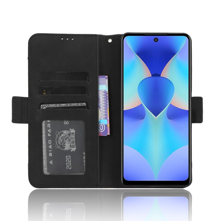 For Tecno Spark 10 Pro / K17 Skin Feel Calf Texture Card Slots Leather Phone Case