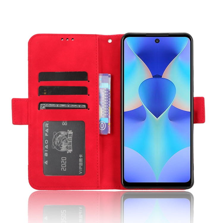 For Tecno Spark 10 Pro / K17 Skin Feel Calf Texture Card Slots Leather Phone Case